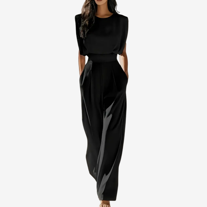 Ariia | Belted Elegant Jumpsuit