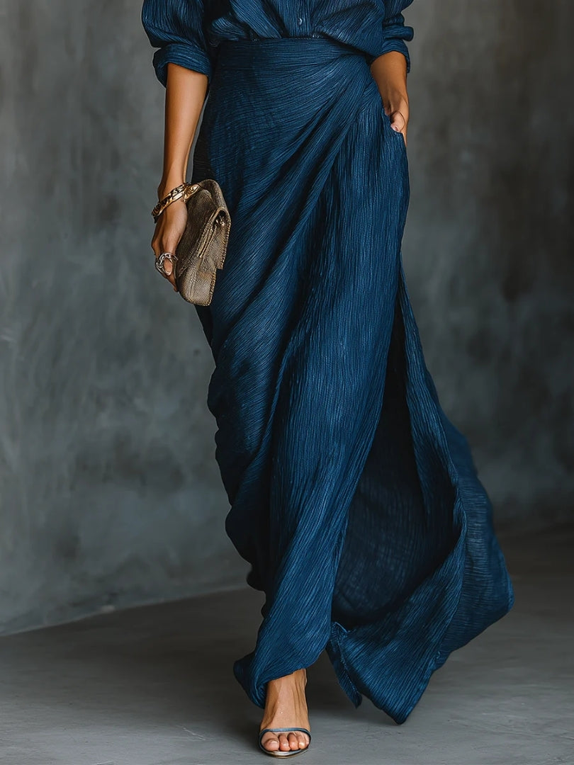 LUNARA - TIMELESS SHIRT & LONG SKIRT SET