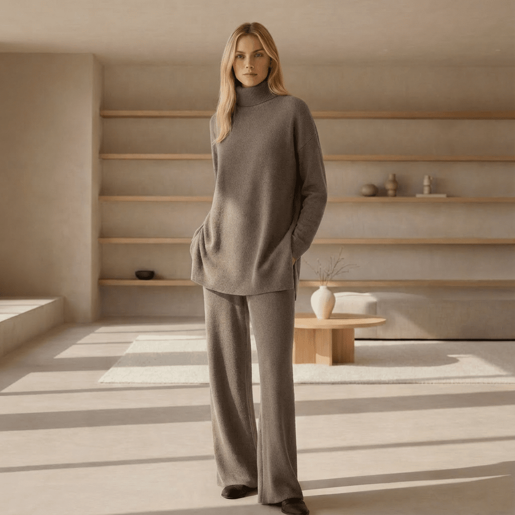 ALDA - KNIT TOP & PANTS SET