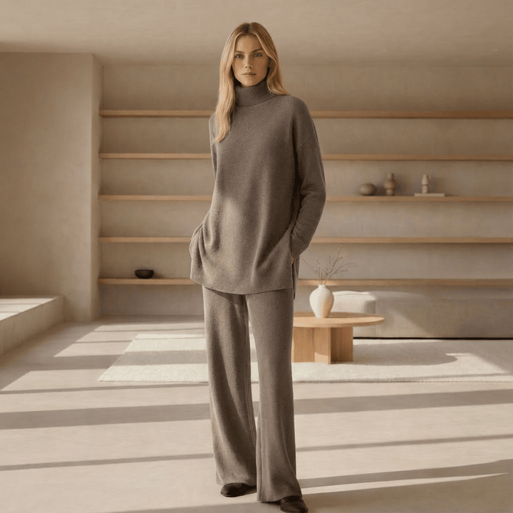 ALDA - KNIT TOP & PANTS SET