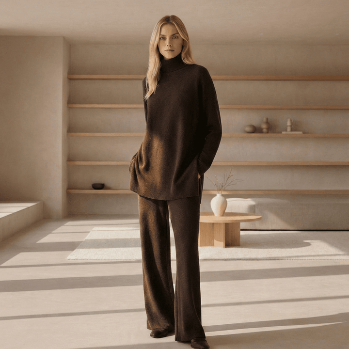 ALDA - KNIT TOP & PANTS SET