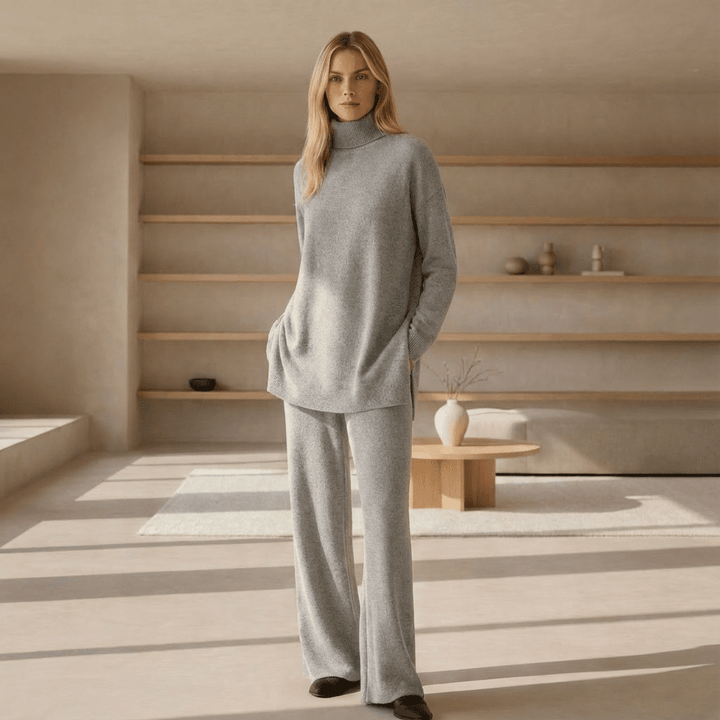 ALDA - KNIT TOP & PANTS SET