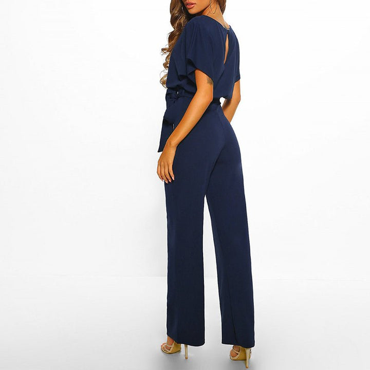 Cassandra™ | Belted Wide-Leg Jumpsuit