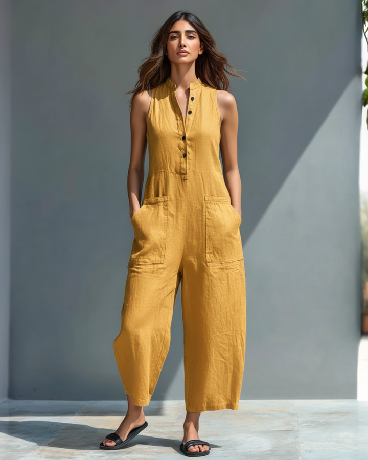 Sofia™ | One-Piece Linen Loose Jumpsuit